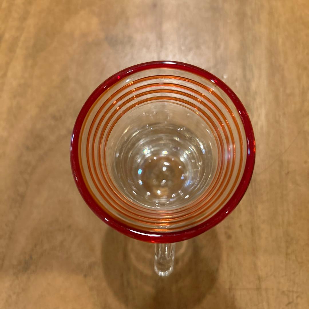 大正浪漫 金赤千段巻 氷コップ 氷ガラス