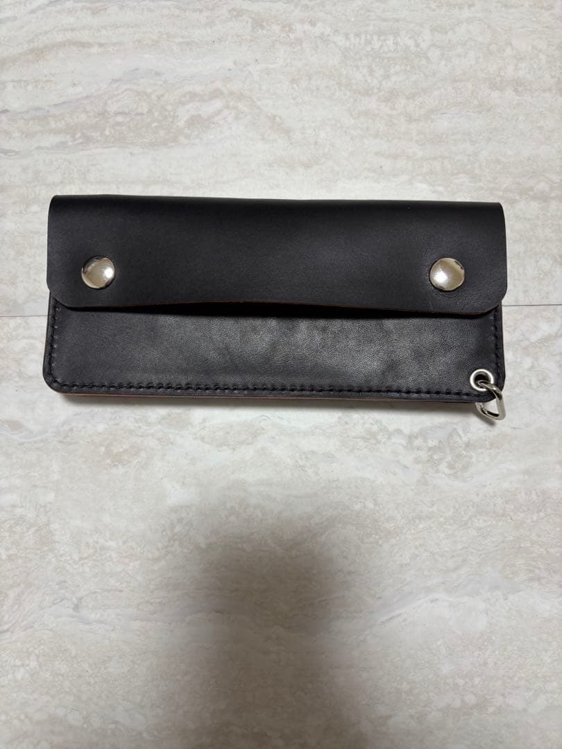 そな様　ロングトラッカーウォレット　三層　茶芯　レザークラフト　ハンドメイド