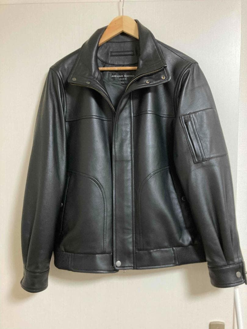 ROEN 10SS袖スカルスワロスネークレザー切替コットンライダースジャケット