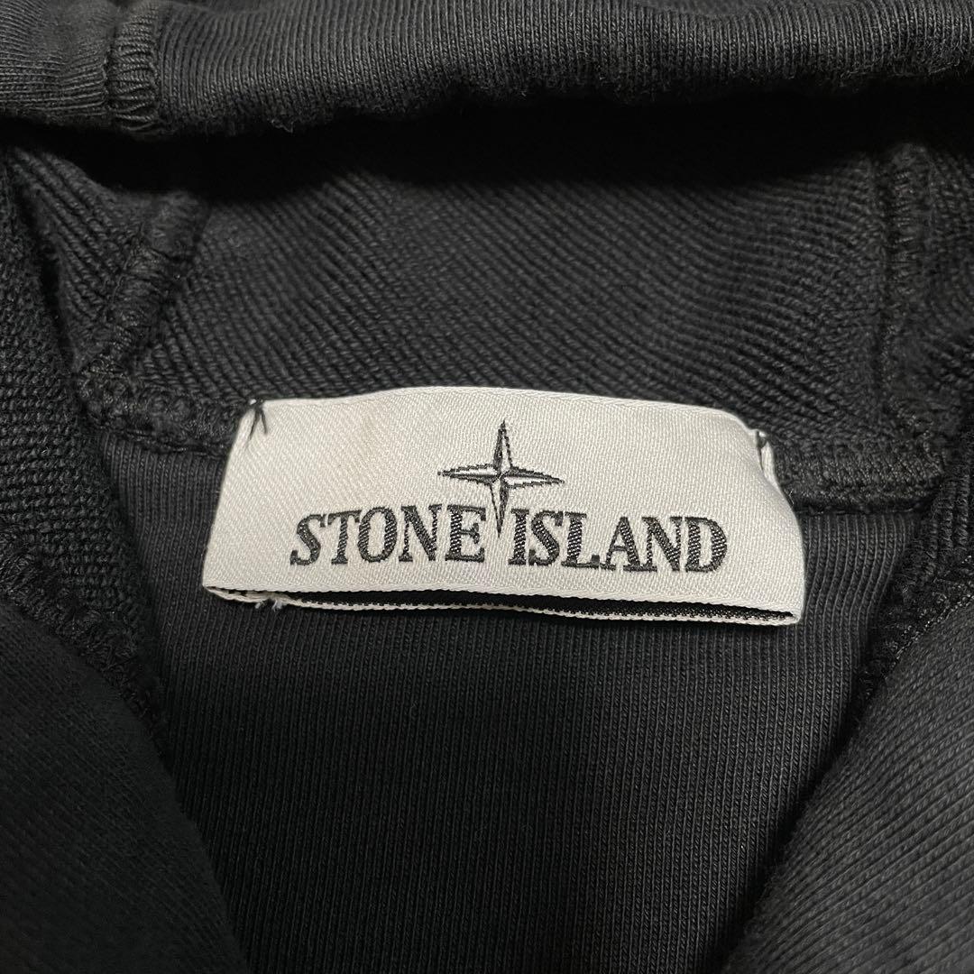 STONE  フルジップ　パーカー　腕章付き　ブラック　Sサイズ