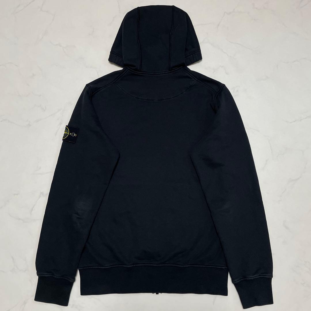 STONE  フルジップ　パーカー　腕章付き　ブラック　Sサイズ