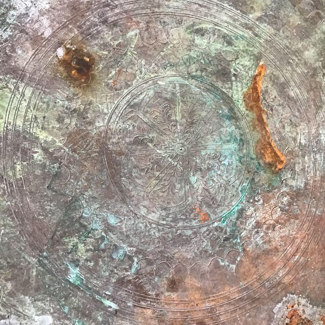 16世紀　オスマントルコ　ブロンズ　銅製　大型トレイ　アンティーク