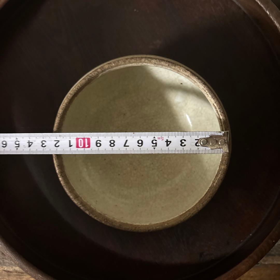 古い丸壷 白釉 塩笥壺 韓国骨董.アンティーク.古民芸.検:立原正秋.