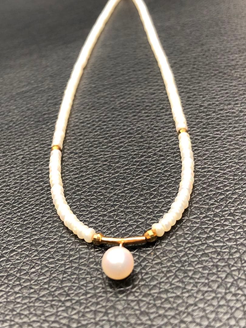 K18 あこやパール 本真珠 ネックレス ベビーパール