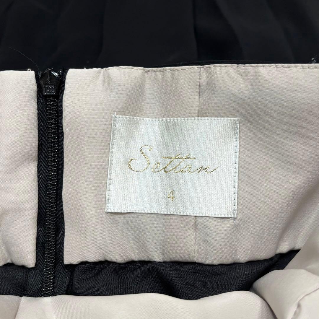 ERUKEI SETTAN バイカラー バッククロス シフォン ロングドレス 4