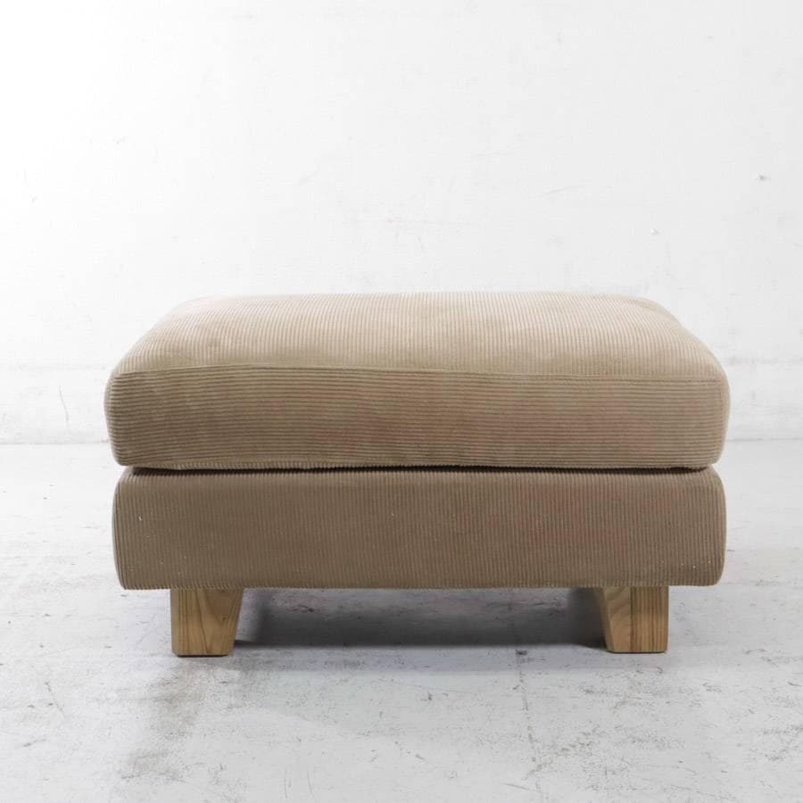 値下 展示品 24年製 ウニコ グレイグ カバーリング オットマン キャメル