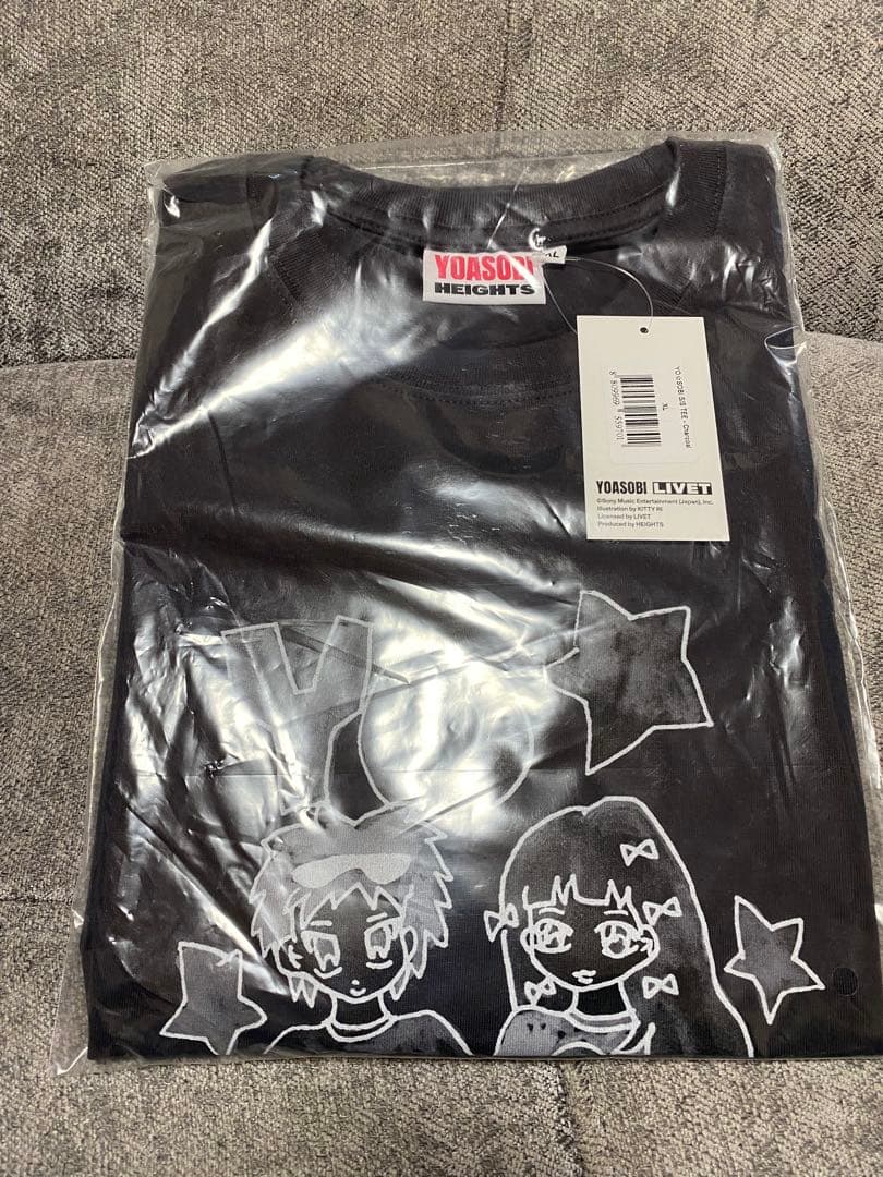 新品】海外限定グッズYOASOBI Tシャツチャコール(XL) yoasobi