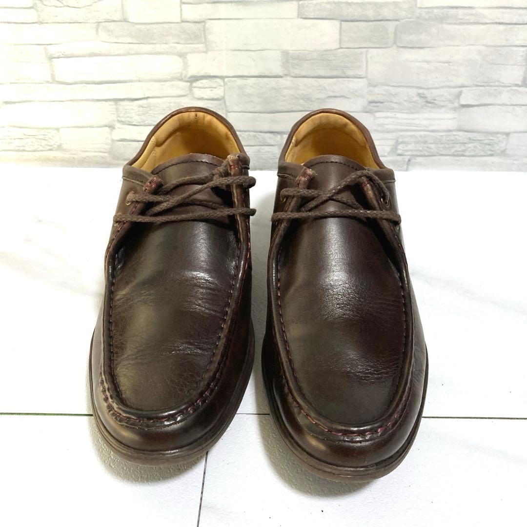 美品 REGAL リーガル チロリアンシューズ モカシン 本革 濃茶色 26.0