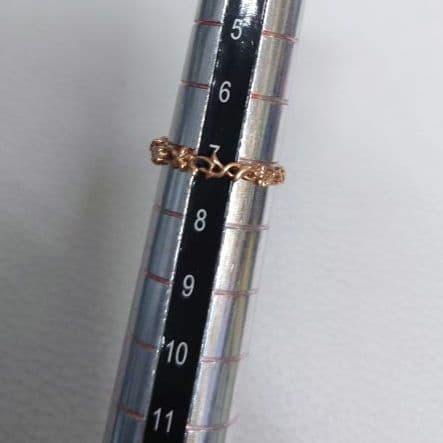 agete アガット K10 7号 ダイヤモンド5石 指輪