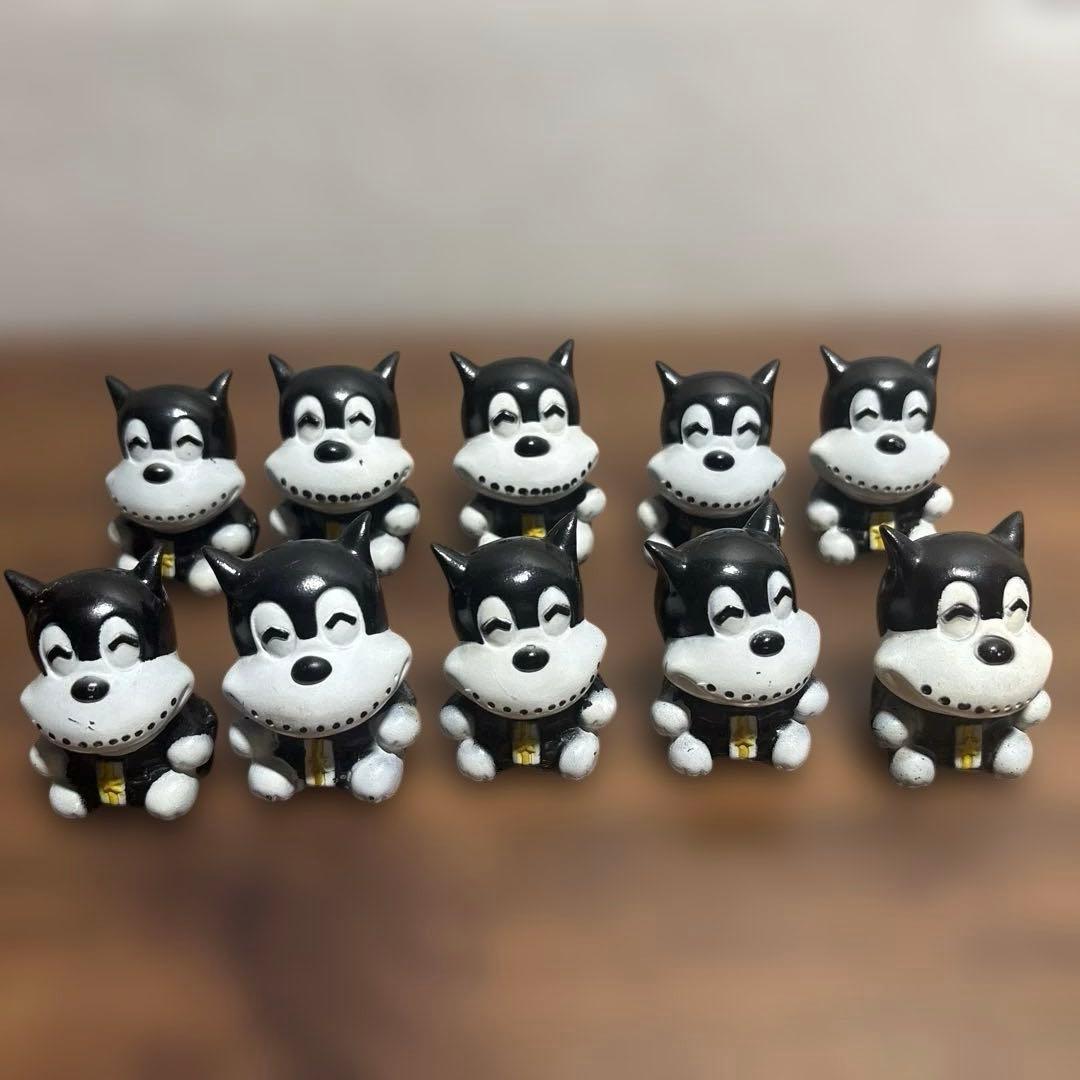 昭和レトロ のらくろ指人形 ソフビ 10体　希少コレクション放出025番