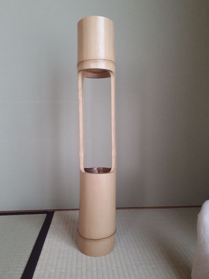 花器 竹 二重生 池坊