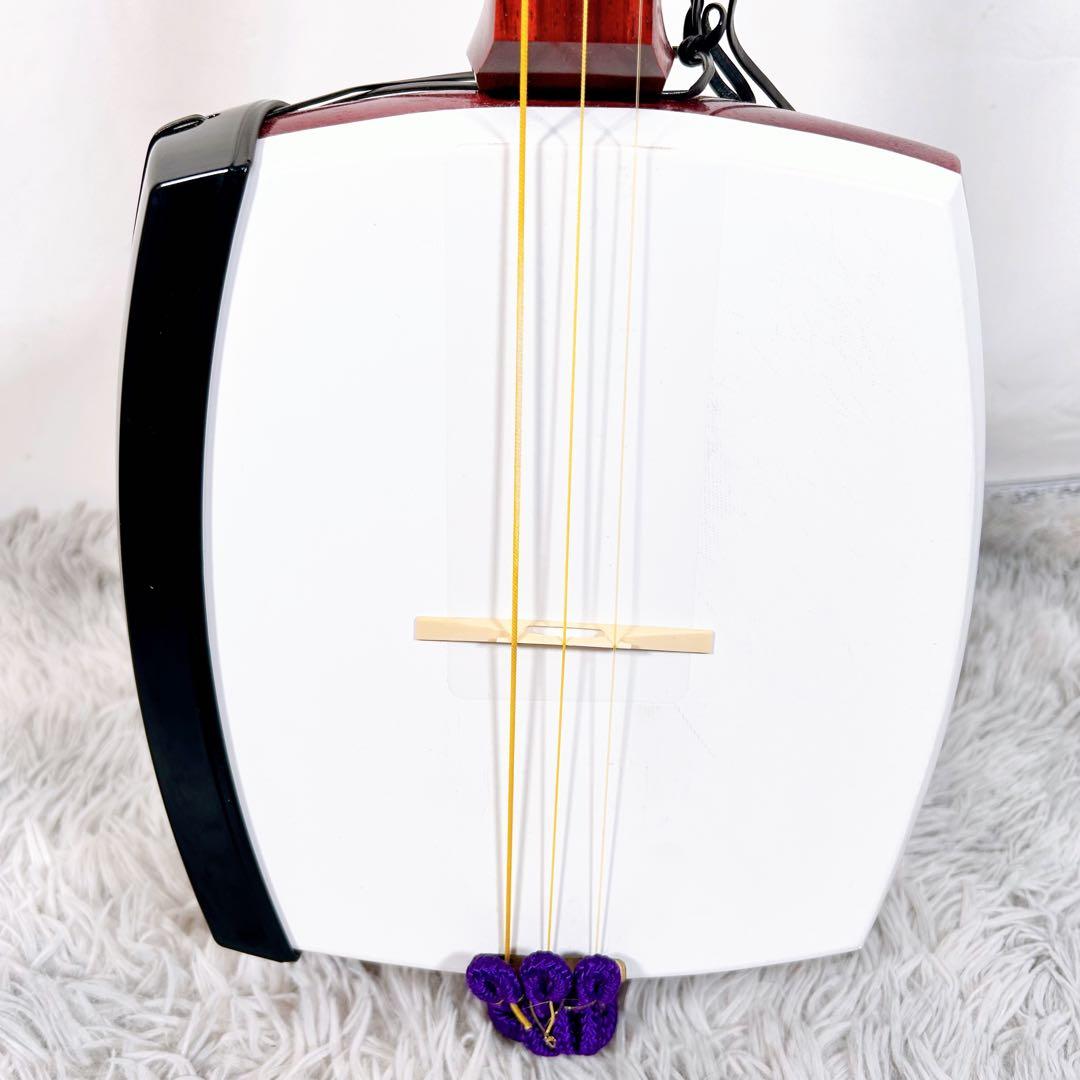 津軽三味線 高級花林 太棹 皮破れなし 天神欠けなし ケース付 東さわり