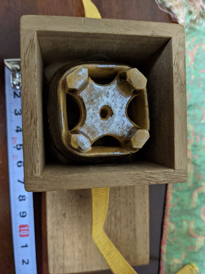 ⭐樂家 十三代 惺入 蓋置 共箱 茶道具 樂家 骨董品 アンティークコレクション