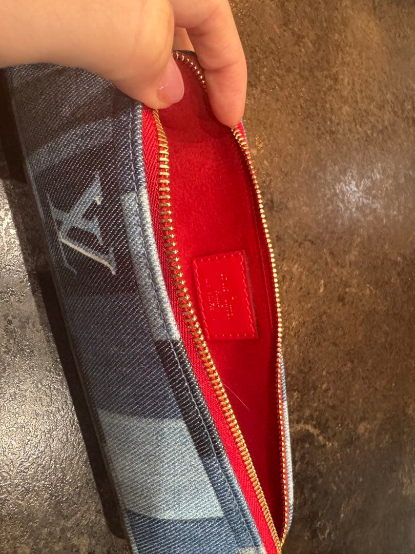 Louis Vuitton デニム ペンケース 財布 ポーチ