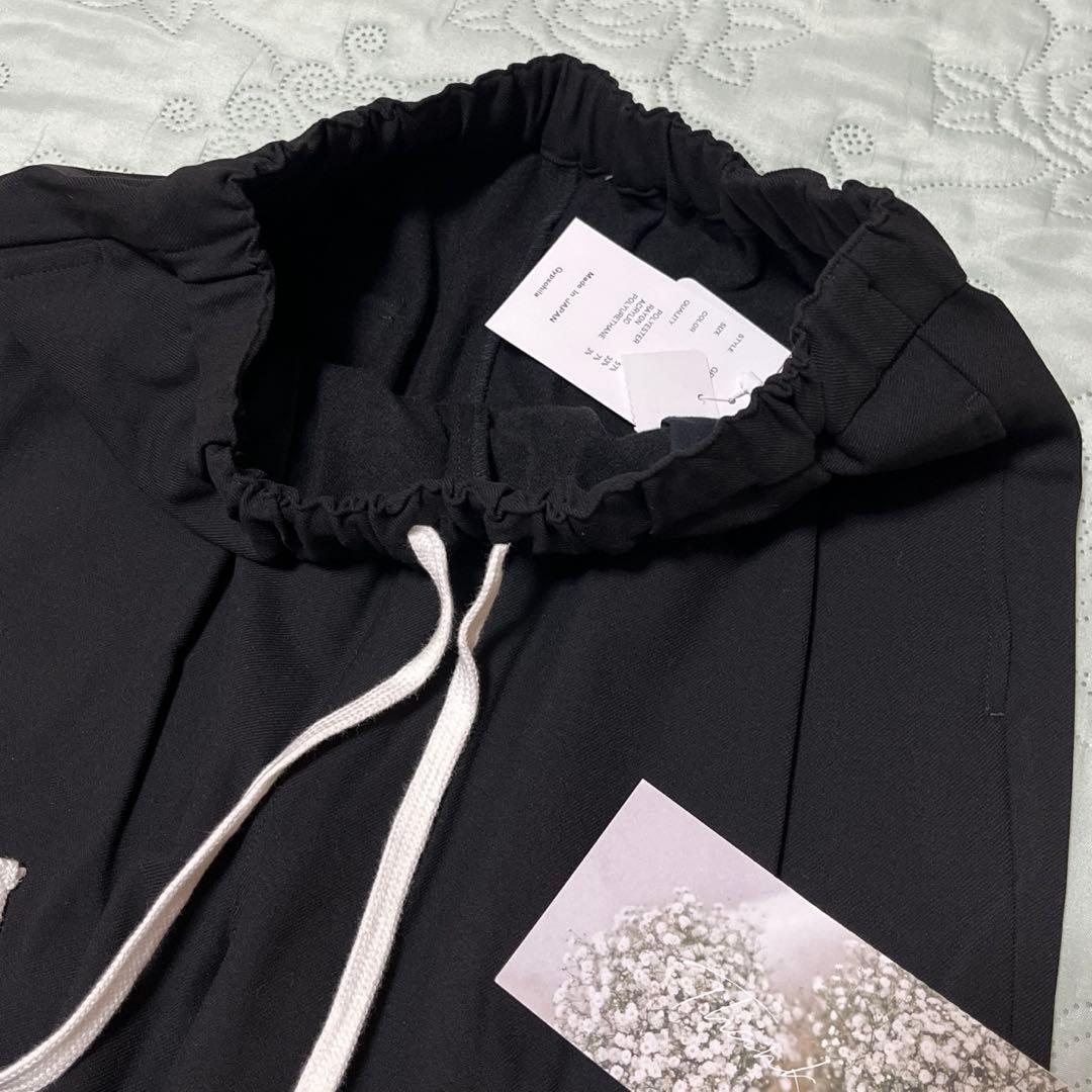 タグ付き。gypsohila ジプソフィア AW イージーカーゴパンツ ブラック