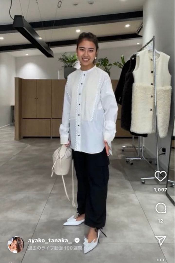 タグ付き。gypsohila ジプソフィア AW イージーカーゴパンツ ブラック