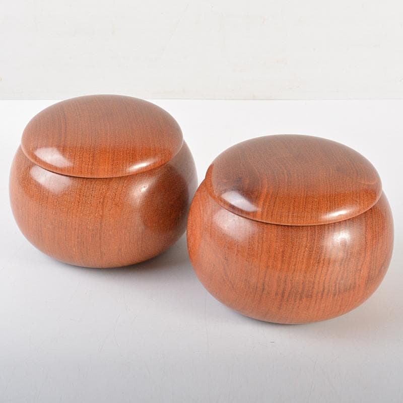 囲碁　碁石　本蛤碁石　那智黒碁石　碁笥　一套　30号8㎜　時代箱　MR7235B