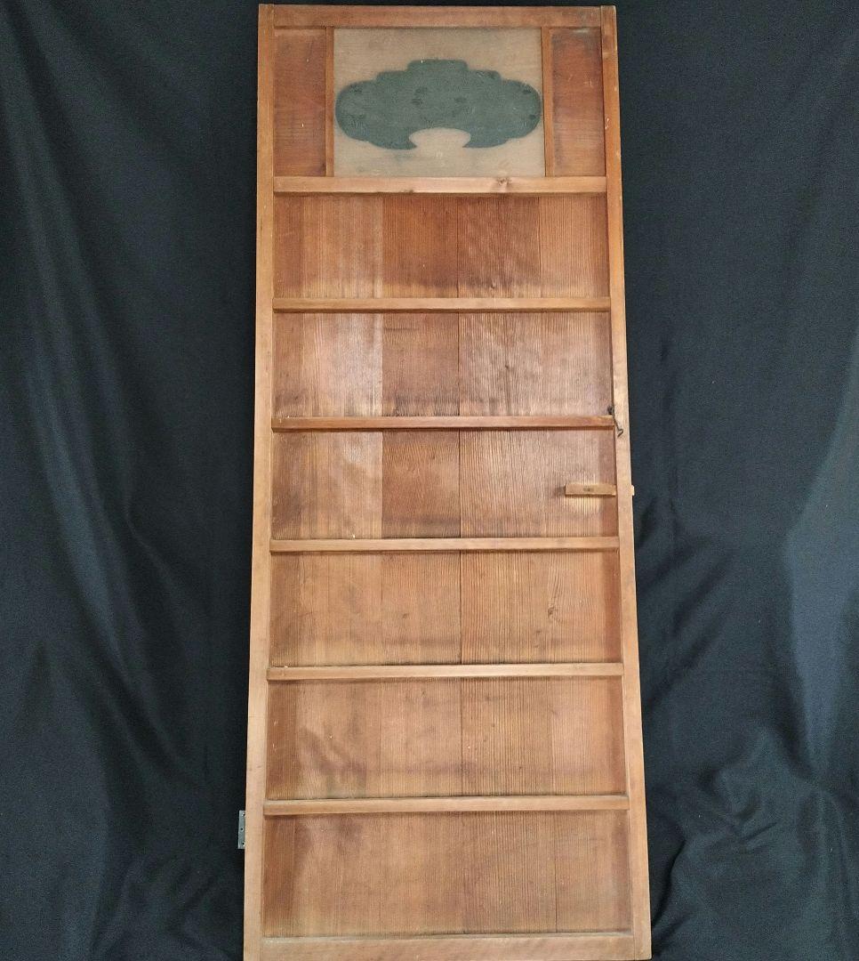 旧家 建具 トイレ 扉 木製ドア 和ガラス窓 昭和レトロ アンティーク 古