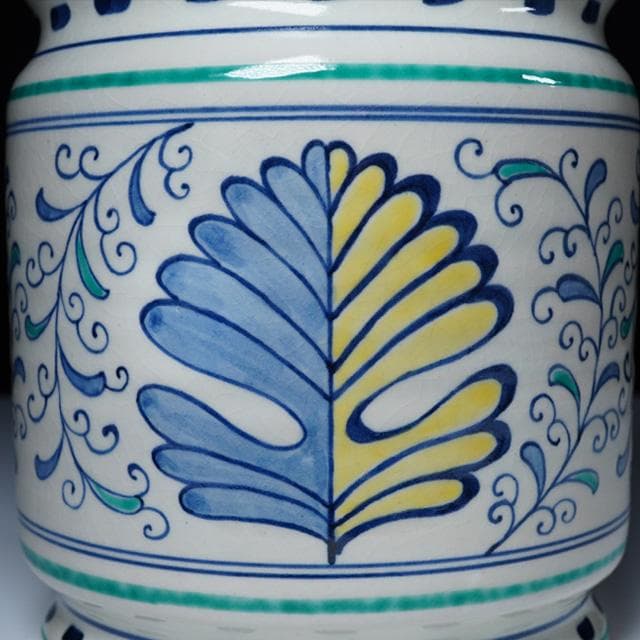 中村秋峰　和蘭陀紋水指　共箱　茶道具　紅毛写　オランダ写　京焼