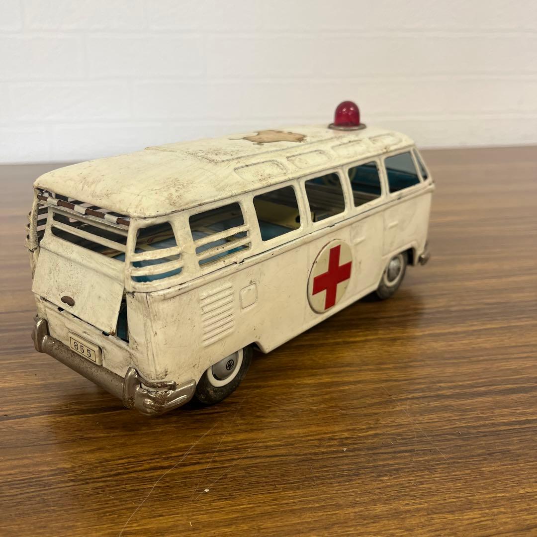 萬代屋 旧バンダイ フォルクスワーゲン 救急車 ブリキ 日本製 バンダイ