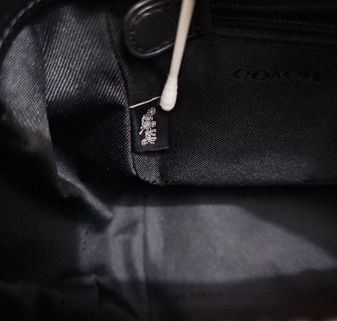 COACH　ショルダーバッグ　2way　レディース　ブラック 黒 レザー