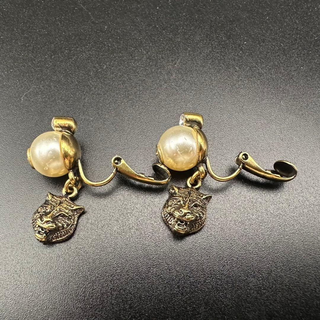 極美品✨ GUCCI グッチ イヤリング タイガーヘッド 1669 - メルカリ