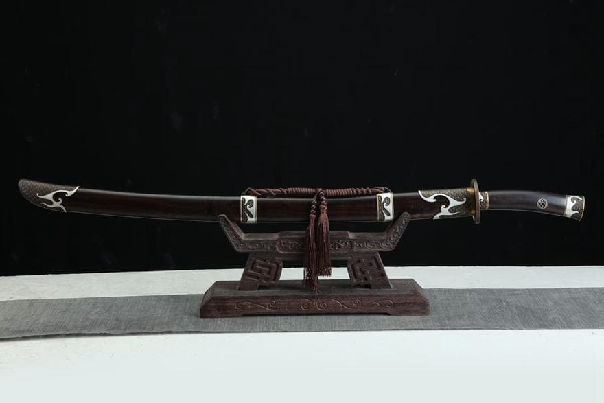 三色銅26寸火鱗神刀 模造刀 居合刀 武士道 武具 漢剣 唐刀 龍泉剣 手鍛造打