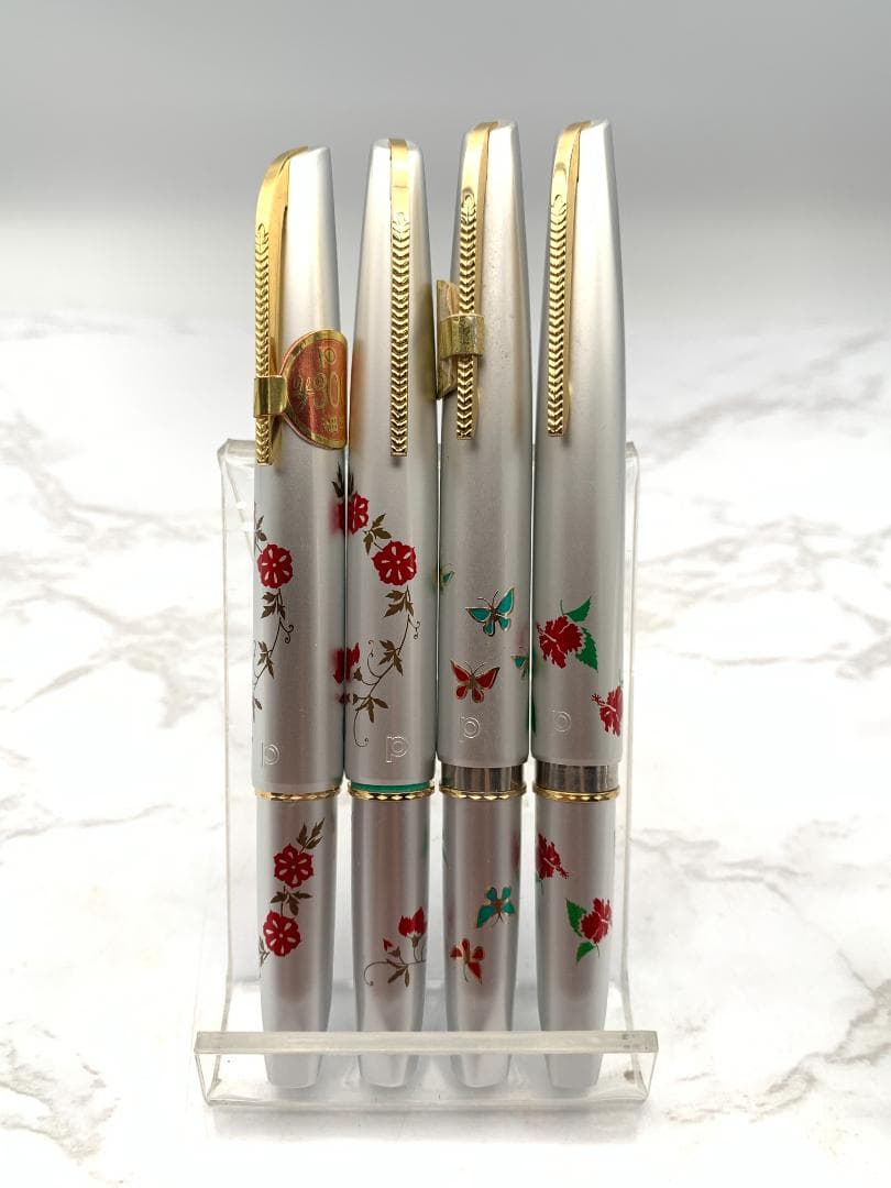 【６本まとめ】PILOT 万年筆　14K　昭和レトロ　ペン先無し　インクなし