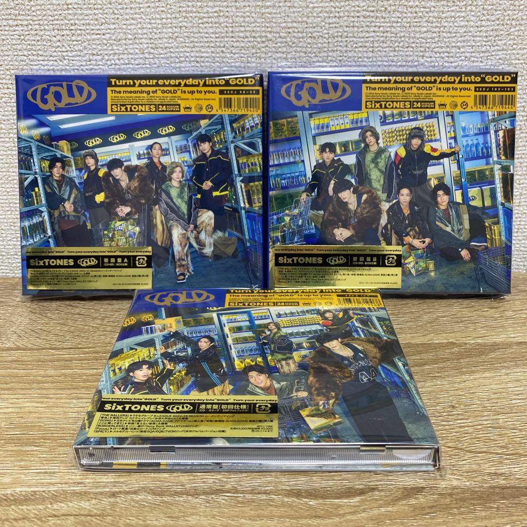 SixTONES GOLD アルバム3形態セット(BluRay) - メルカリ
