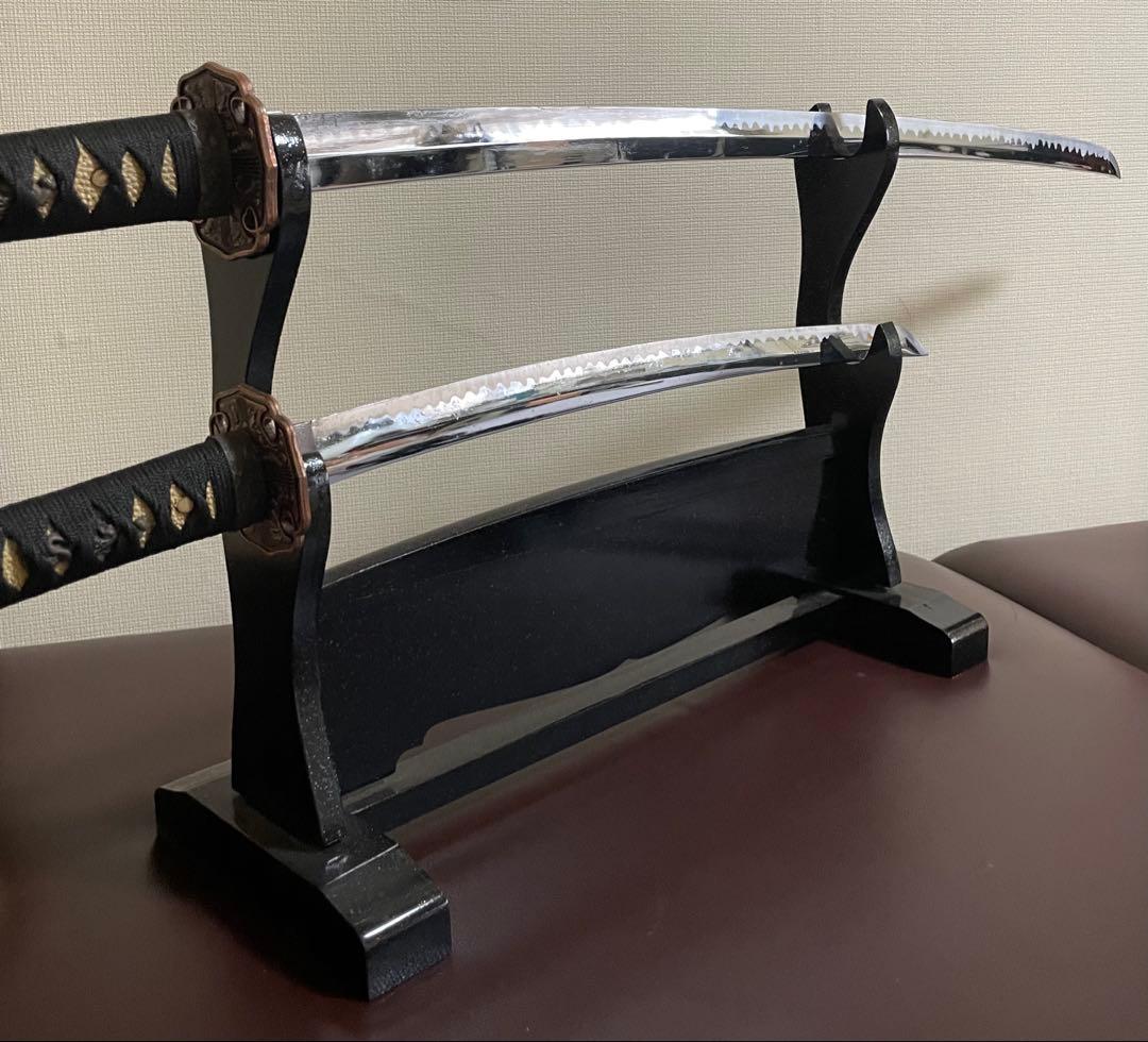 模造刀　居合刀　太刀　脇差　刀掛け　武具　Q663