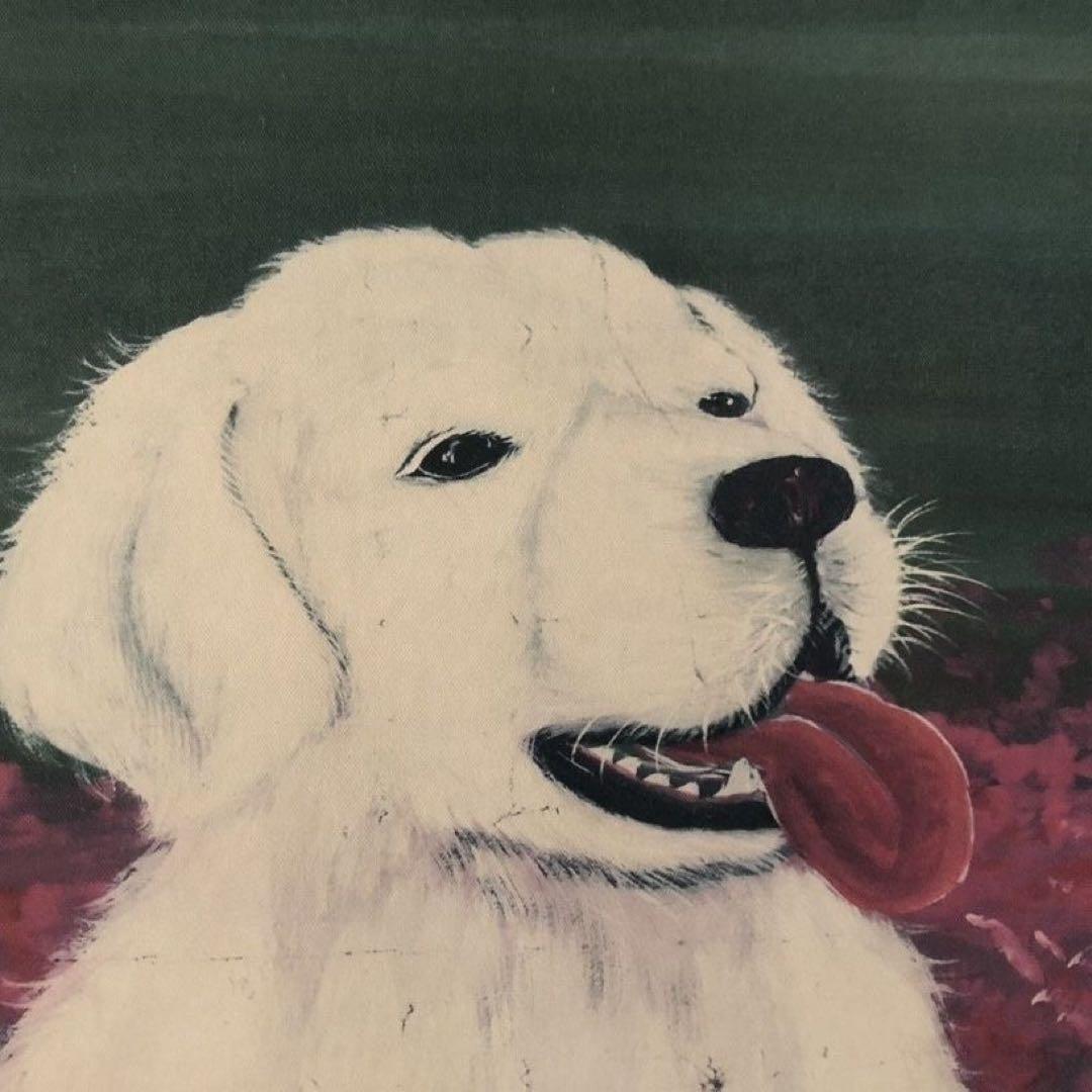 現代美術 掛け軸 吴冠中《犬》三尺中堂 掛け軸 装裱済み／鑑賞用／中国絵画