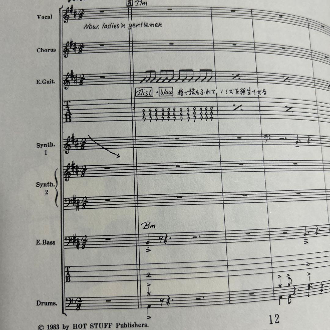 NOVELA SANCTUARY 聖域 バンドスコア