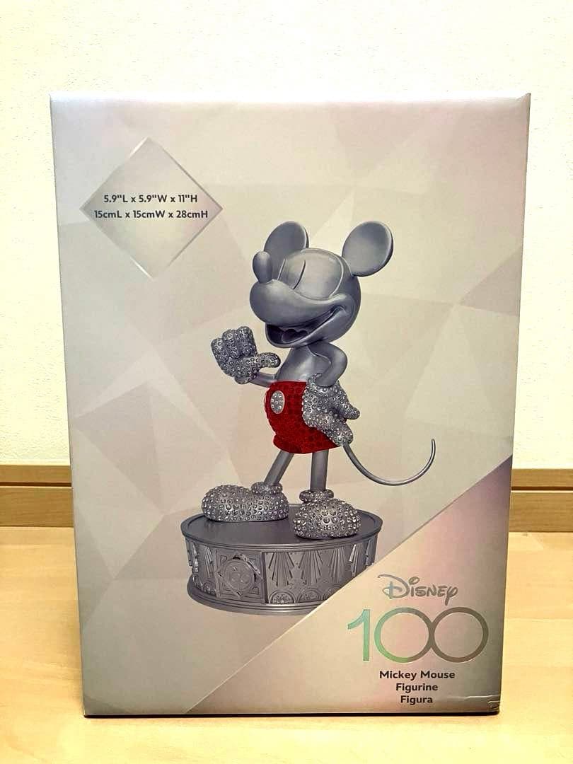 ディズニー100周年ミッキーマウスラインストーンフィギュア