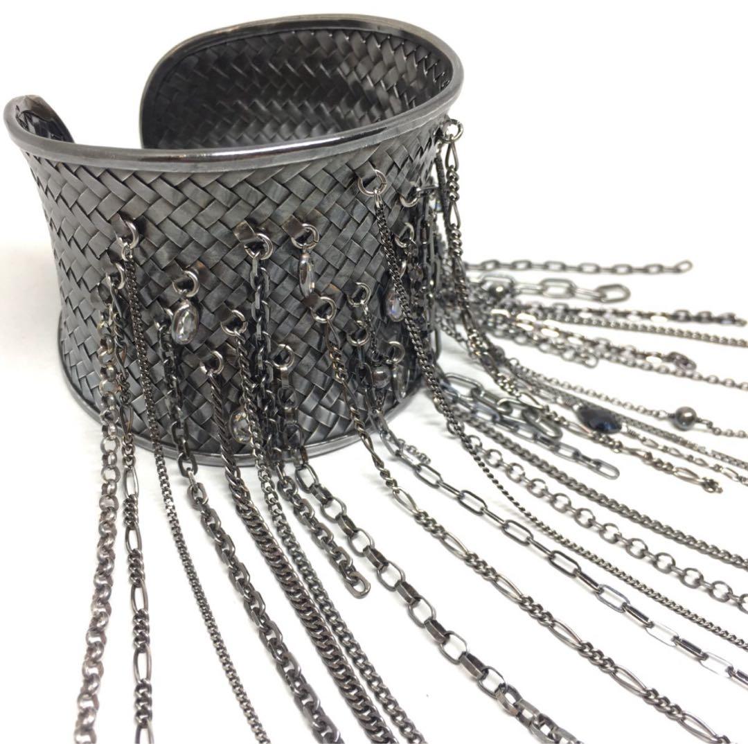 hyde着美品 gunda 銀製 バングルブレスレット ifsixwasnine