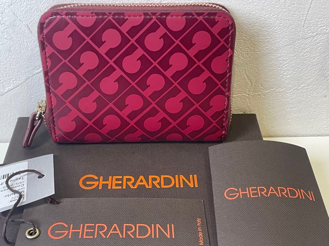 【新品未使用】GHERARDINI ワインレッド ケース　定価37400円