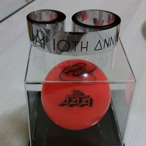 AAA伊藤千晃サインボール※経年劣化あり