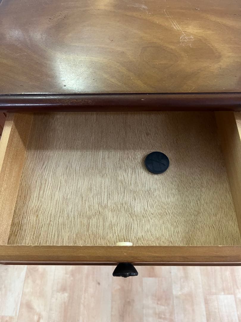 【昭和レトロ】 木製コンソールテーブル コールキャビネット 電話台 花台