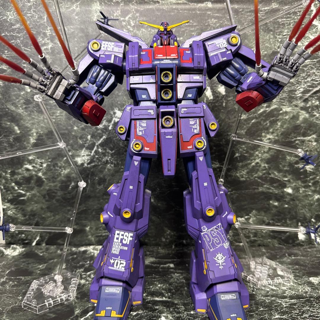 機動戦士Zガンダム HG サイコガンダム 塗装完成品 ジオラマ HG サイコ