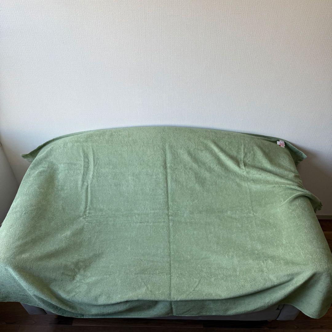 エルメス ヨッティング タラッサ ビーチタオル グリーン バスタオル 大判