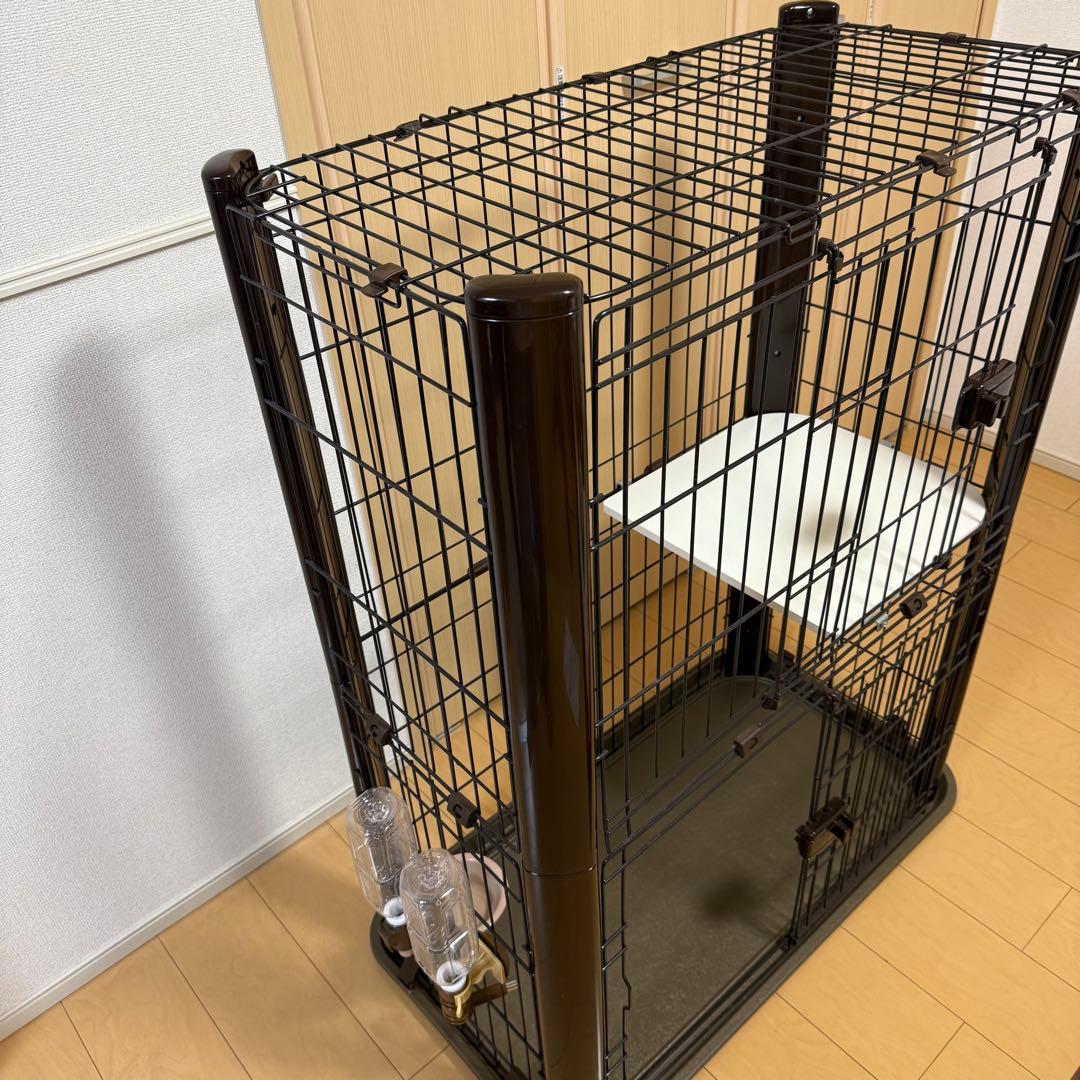 IRIS キャットケージ P-CSC-902 ブラウン 中古