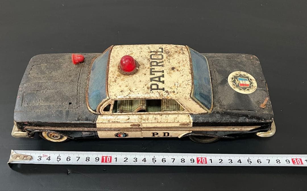 希少 野村トーイ ブリキミニカー Chevrolet インパラ パトカー 当時物