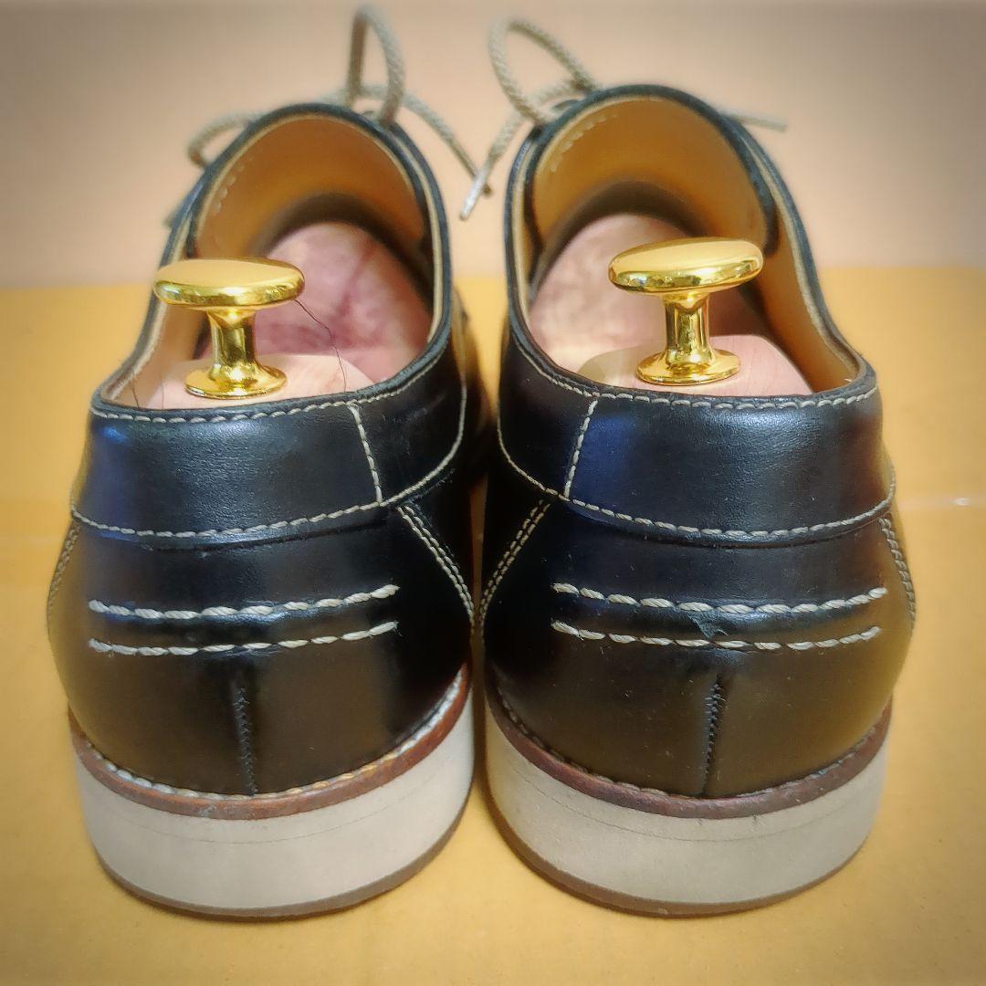 美品 BURBERRY LONDONバーバリー ロンドン レザーデッキシューズ