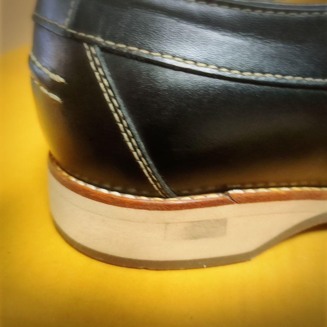 美品 BURBERRY LONDONバーバリー ロンドン レザーデッキシューズ