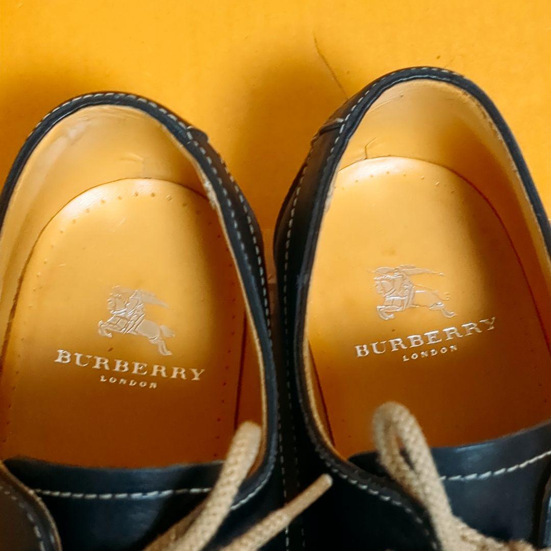 美品 BURBERRY LONDONバーバリー ロンドン レザーデッキシューズ