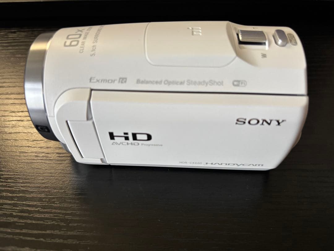 SONY HDR-CX680 ホワイト2022年製 ビデオカメラ