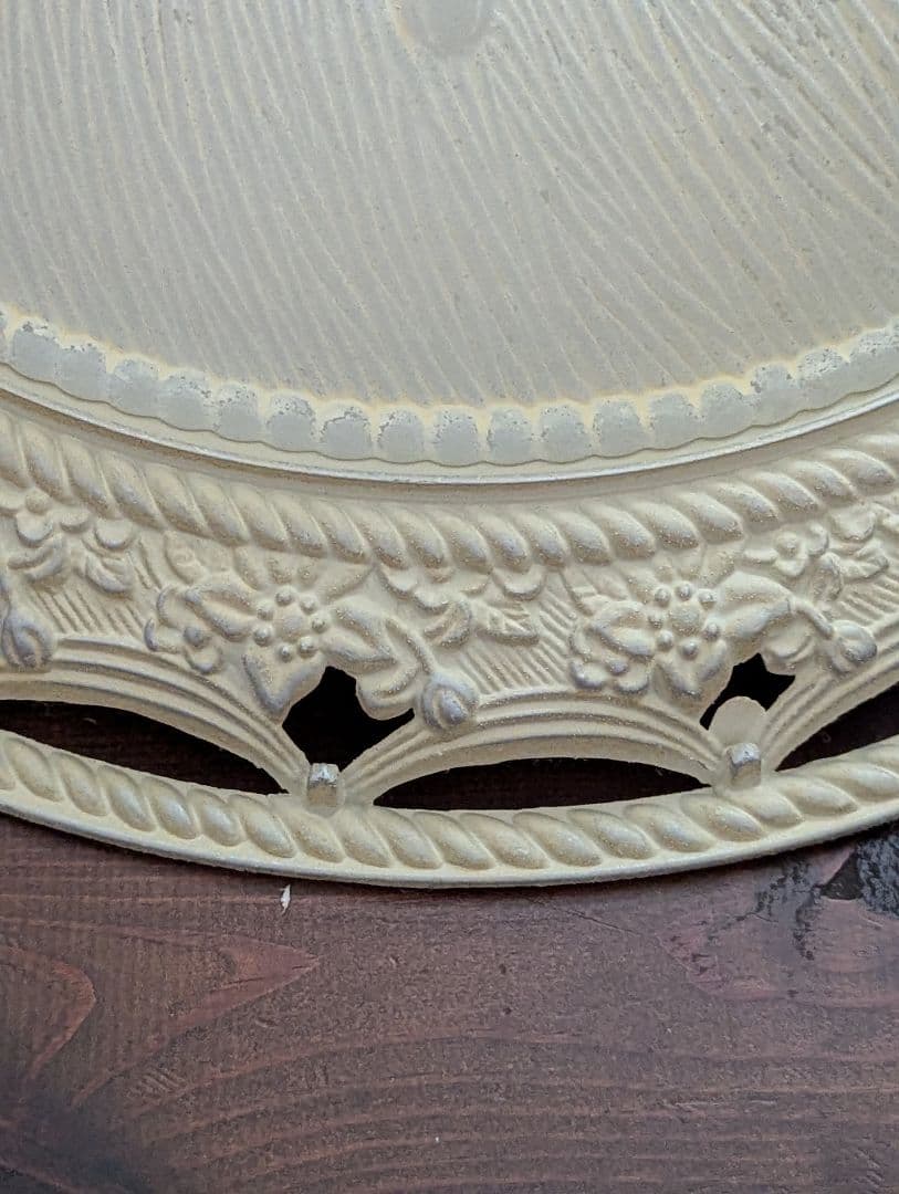 フランス ヴィンテージ 形 レリーフガラス シーリングライト 照明