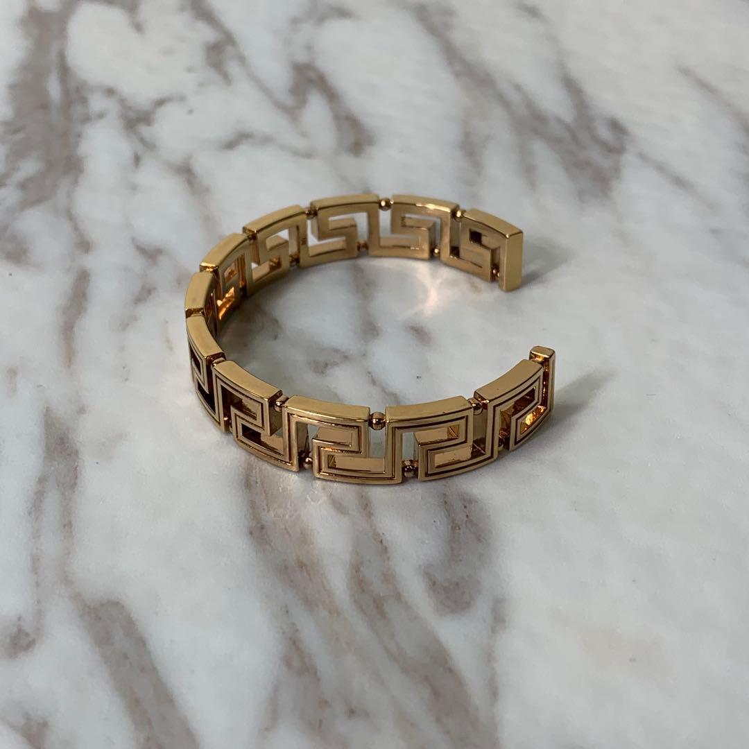 VERSACE バングル ブレスレット ゴールド イタリア製 刻印 付属品完備