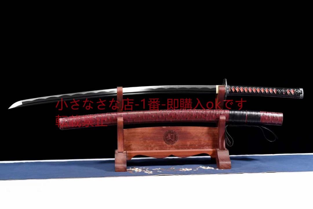 【狂殺】中炭素鋼発黒武士刀  古兵器 武具 刀装具 日本刀 模造刀 居合刀