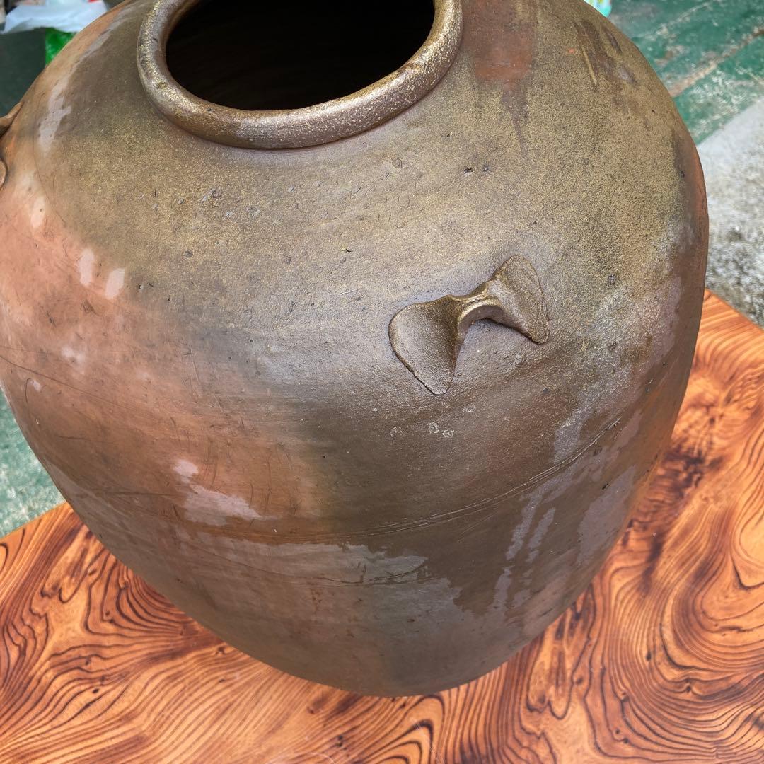 旧家蔵出し　かなり大きな壺　年代物