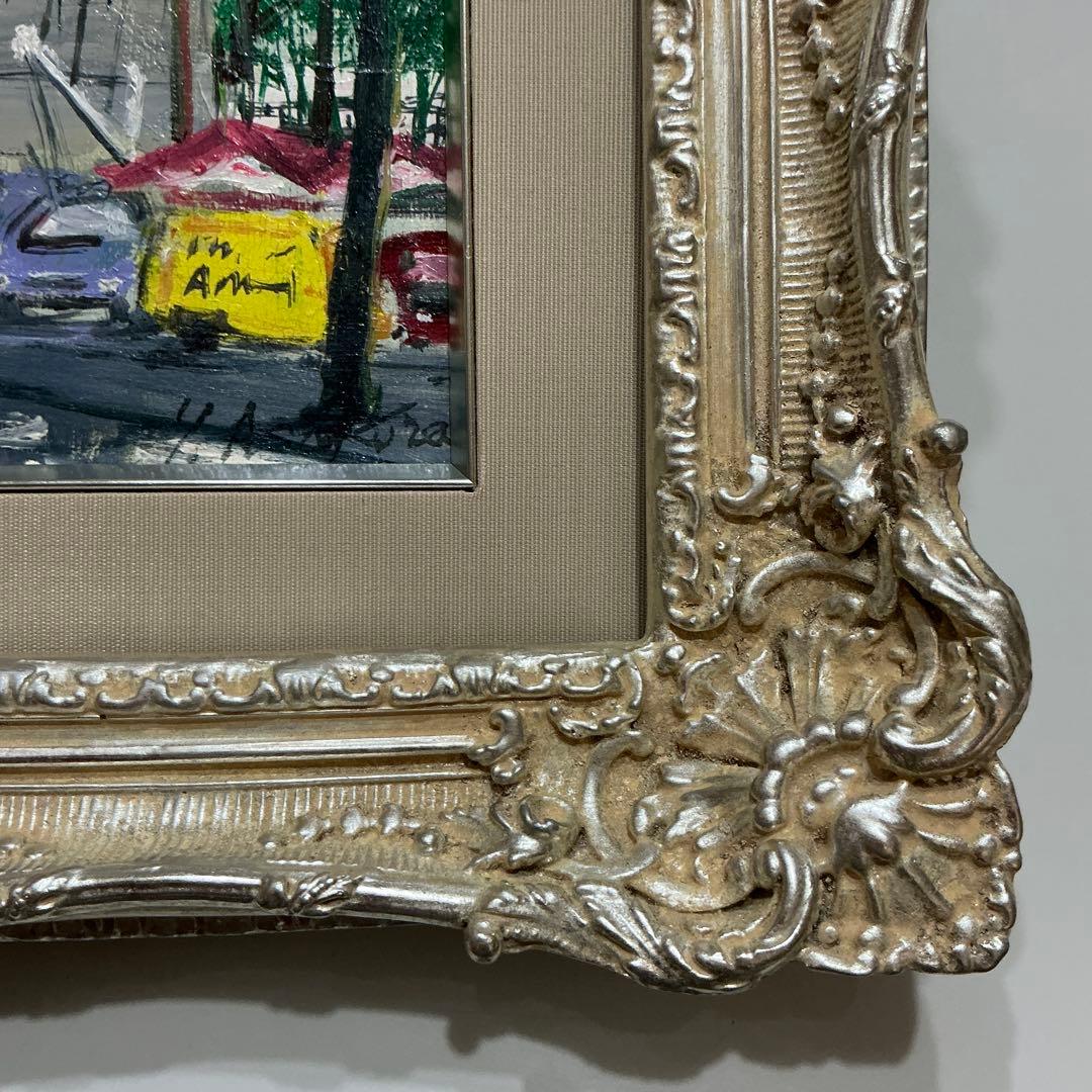 絵画・額縁・油絵・麻倉雄一郎・雨上がりのホールン・ボールドキャンバス(色紙)